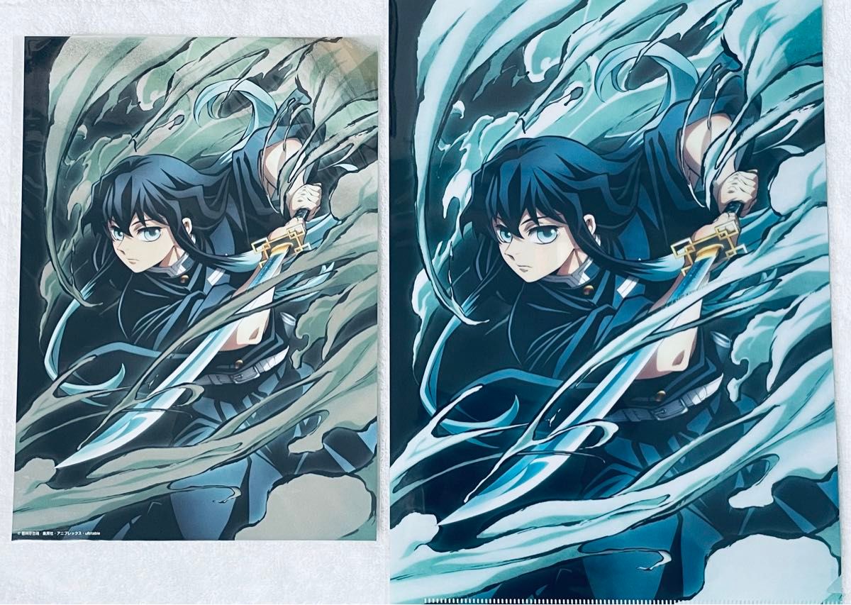 鬼滅の刃 時透無一郎 クリアファイル イラストカード 2点セット