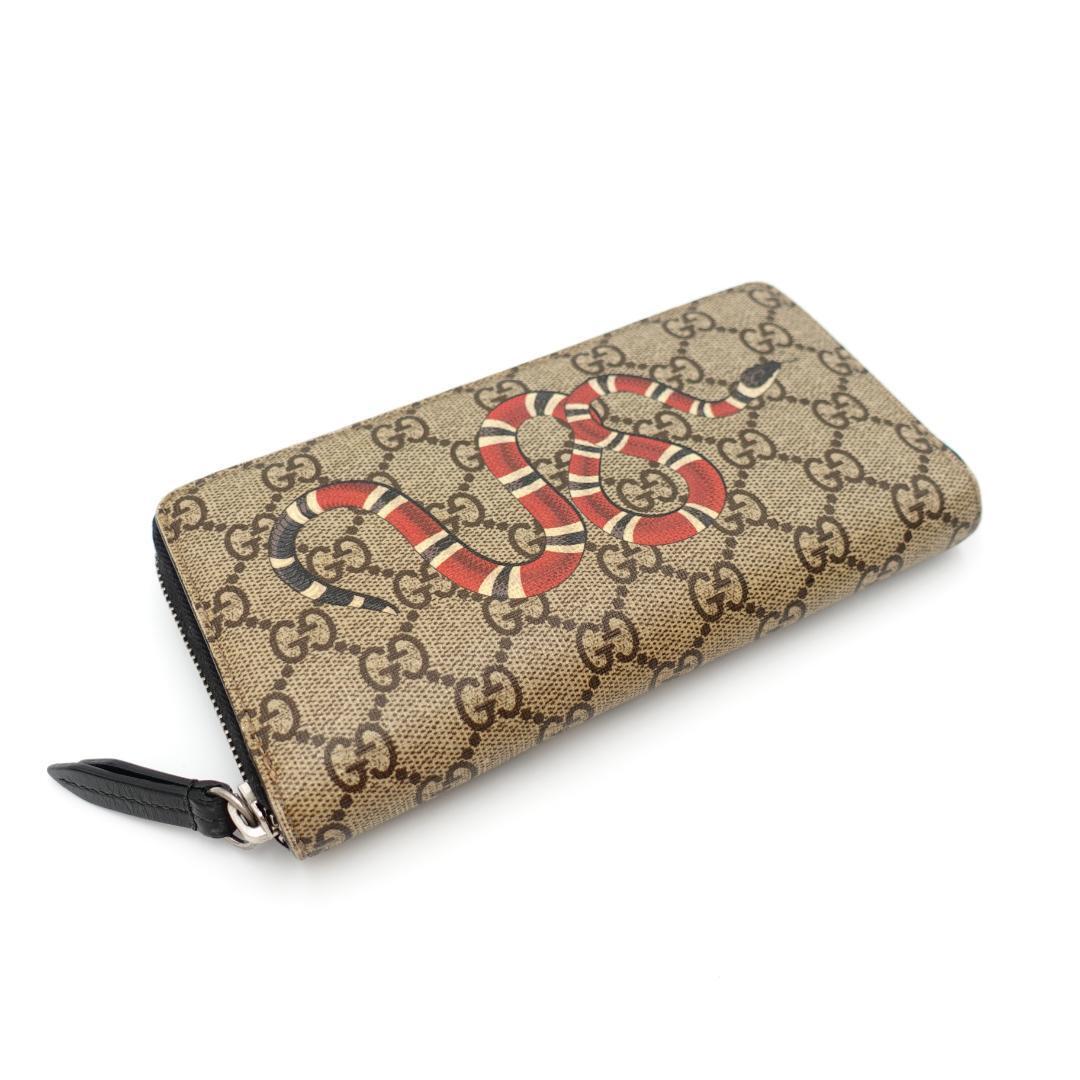 GUCCI グッチ キングスネーク 長財布 ラウンドファスナー GG GUCCI グッチ キングスネーク 長財布 ラウンドファスナー GG