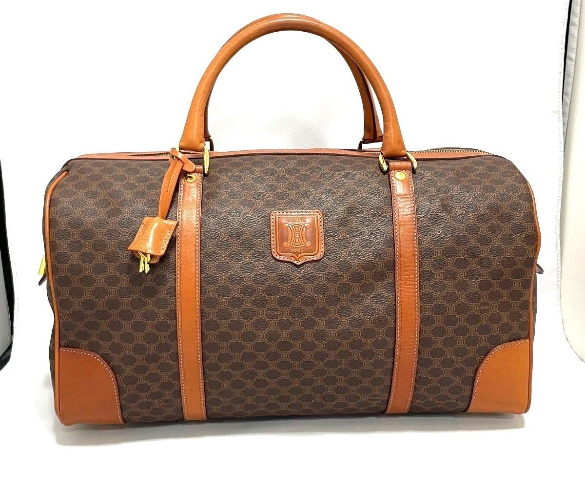 CELINE セリーヌ マカダム柄 ボストンバッグ 旅行かばん CELINE セリーヌ マカダム柄 ボストンバッグ 旅行かばん