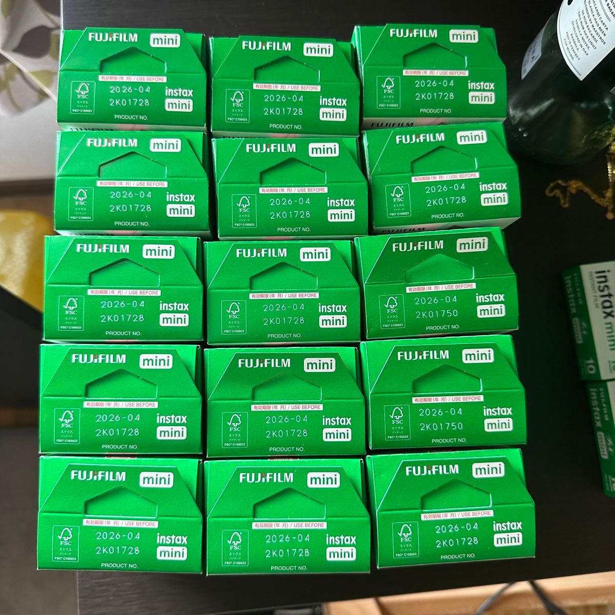 チェキ用フィルム instax mini(2パック) 300枚 15個セット チェキ用フィルム instax mini(2パック) 300枚 15個セット