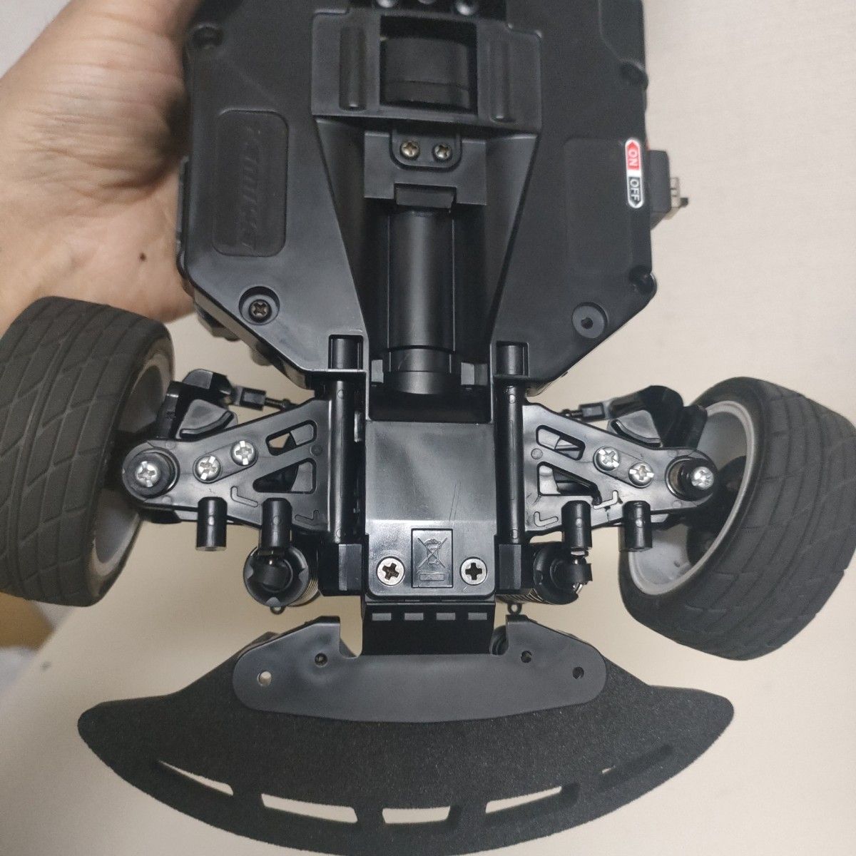 走行少】タミヤBT-01メカ付きシャーシ オプション装備車 走行少】タミヤBT-01メカ付きシャーシ オプション装備車