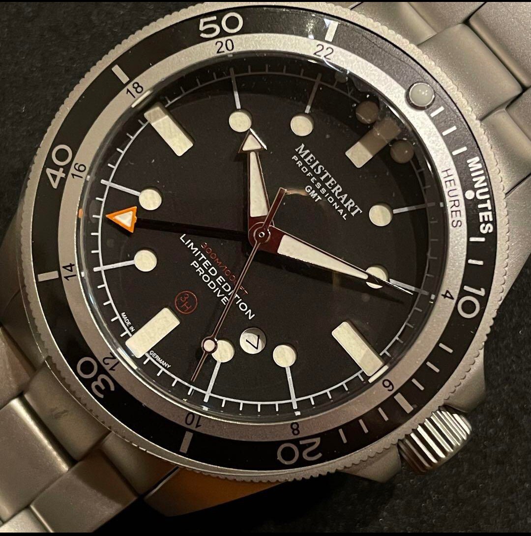 時計 Meisterart aqua graph vintage type2a Yahoo!オークション - Meisterart x Prodive GMTプロ20世界限定