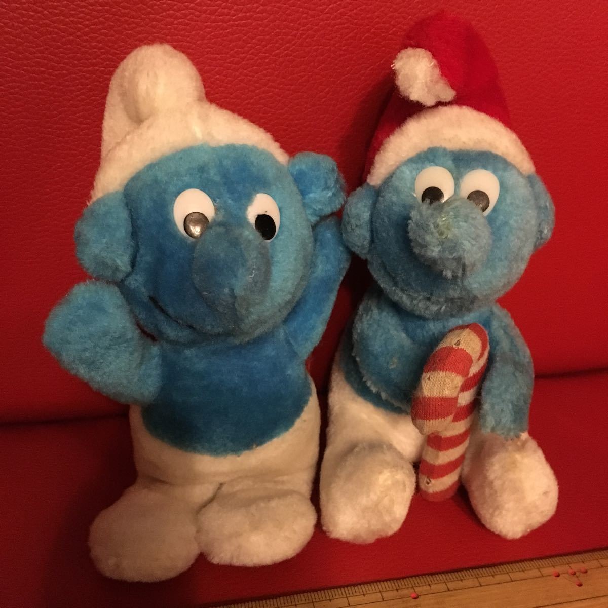  Smurf white .. Mini Vintage antique miscellaneous goods Ame . movie Showa Retro cheese character soft toy doll Christmas 
