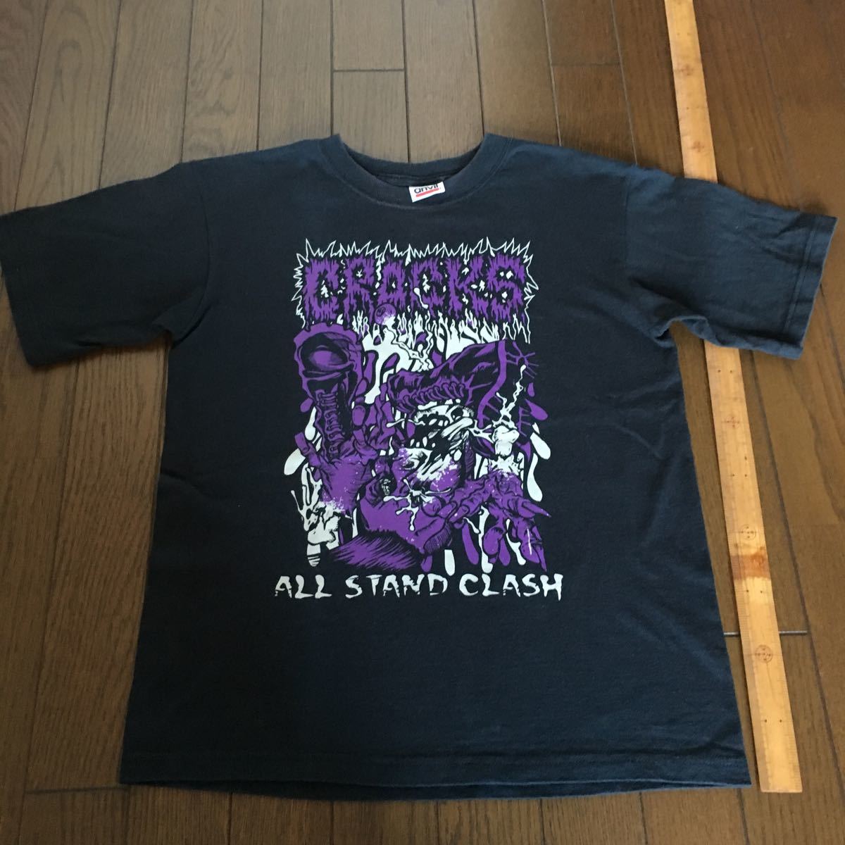 サイコビリー80sネオロカ90sバンドTシャツ パンクロック ロゴ 半袖シャツpsycho ホラー ビンテージスカル骸骨ハロウィン クラックスcracks_画像2