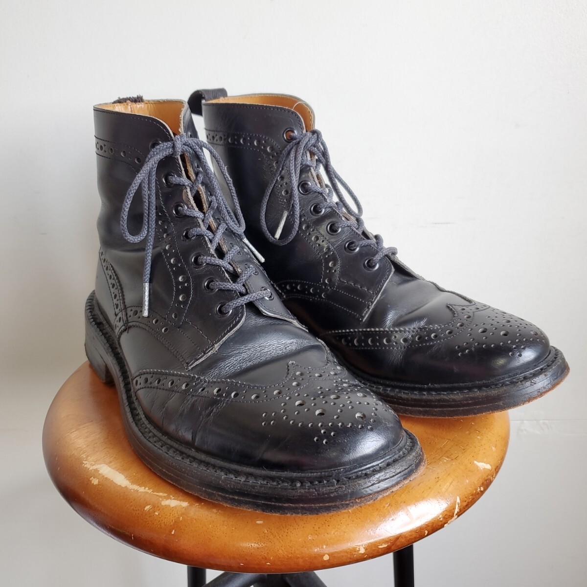 333 【UK8-5】トリッカーズ Tricker's カントリーブーツ 黒 26 5 333 【UK8-5】トリッカーズ Tricker's カントリーブーツ 黒 26 5