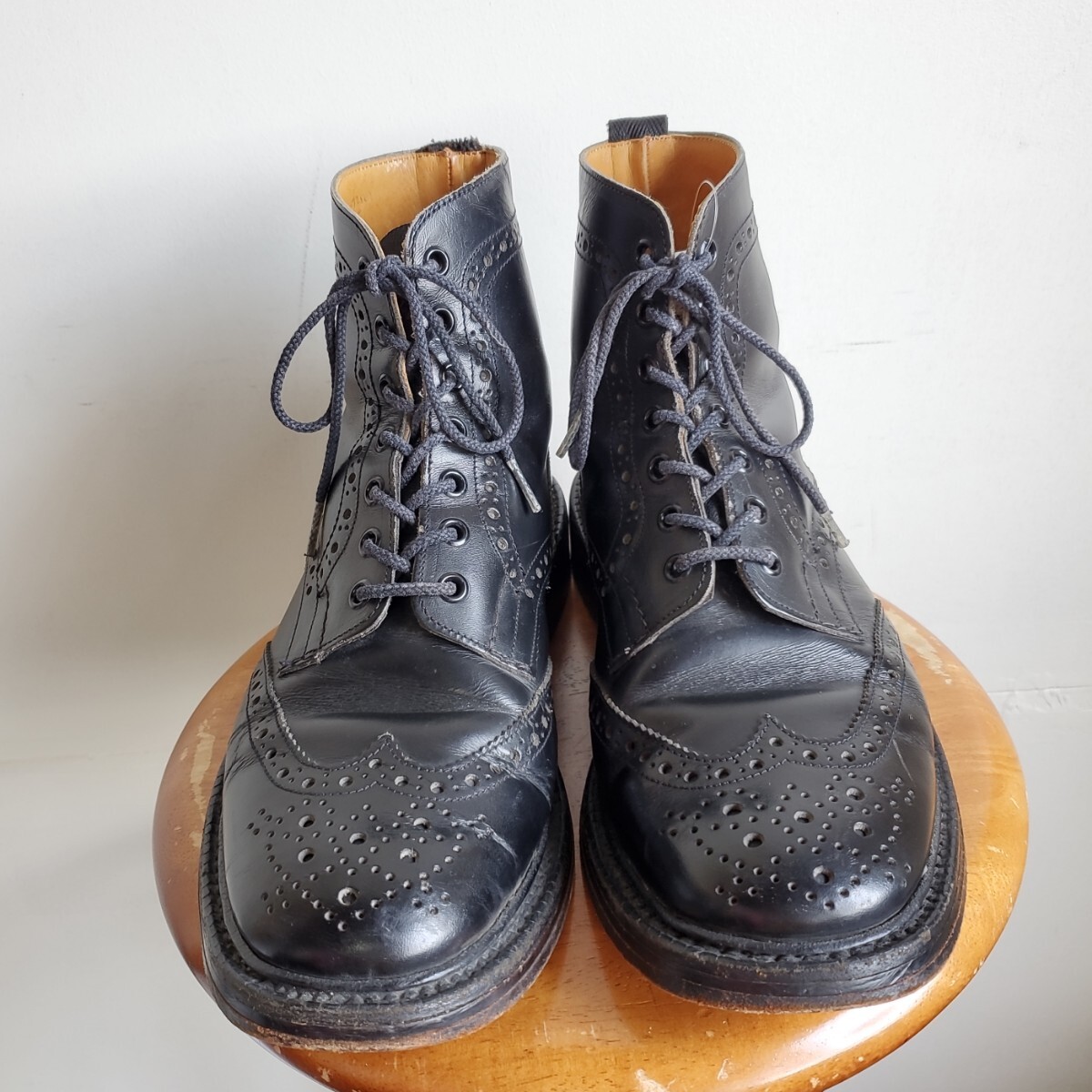 333 【UK8-5】トリッカーズ Tricker's カントリーブーツ 黒 26 5 333 【UK8-5】トリッカーズ Tricker's カントリーブーツ 黒 26 5