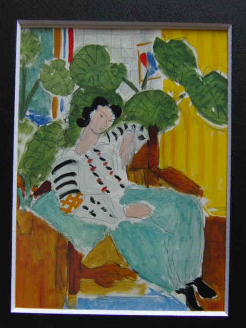 アンリ・マティス(Henri Matisse)、【坐る女】、高級画集画、状態良好 アンリ・マティス(Henri Matisse)、高級画集画、状態良好、