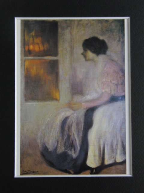 ヤフオク Picasso 窓辺のローラ 画家の妹 高級画集画 ヤフオク Picasso 窓辺のローラ 画家の妹 高級画集画