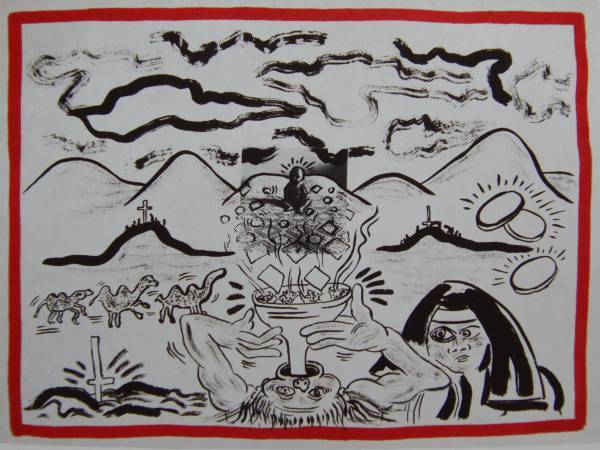 Keith Haring、The Story of Jason 131、希少画集画、新品額装付、choco