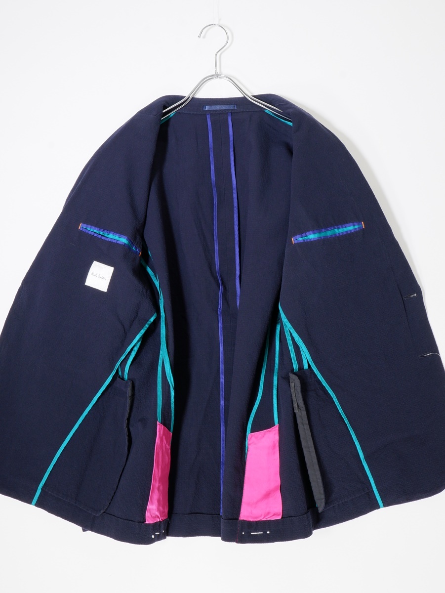 PAUL SMITH Paul Smith SEERSUCKER JACKETsia футбол tailored jacket [MJKA69527]