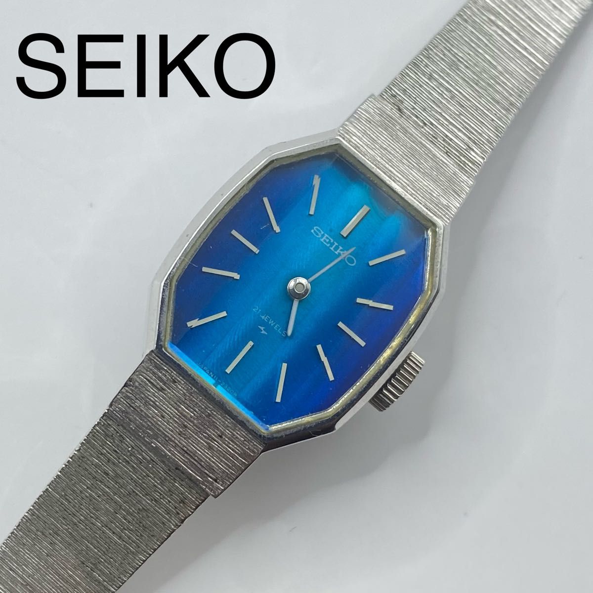 【特別セール品】 SEIKO 腕時計ストライプ 手巻き 21JEWELS セイコー 時計