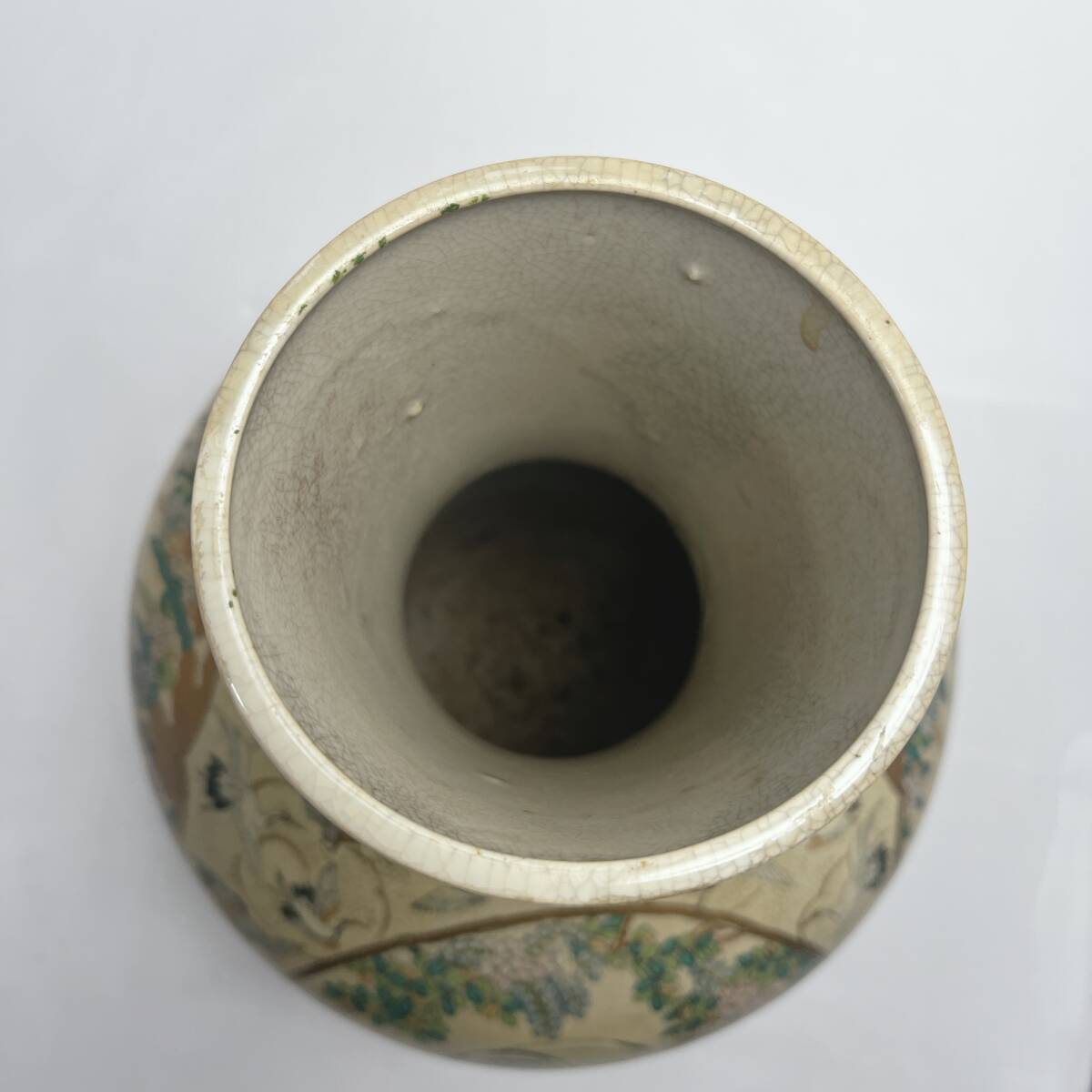 薩摩焼 壺 飾り壷 花 武士 金彩 耳付き 花瓶 花入時代物 花器 薩摩焼 壺 飾り壷 花 武士 金彩 耳付き 花瓶 花入時代物 花器