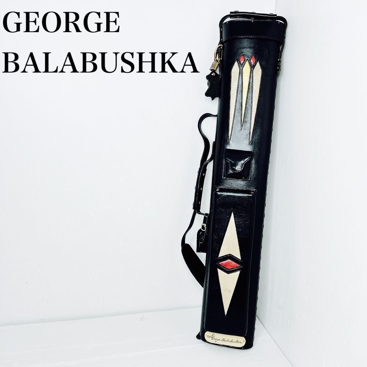 GEORGE BALABUSHKA ジョージ バラブシュカ キューケース レザー GEORGE BALABUSHKA ジョージ バラブシュカ キューケース レザー