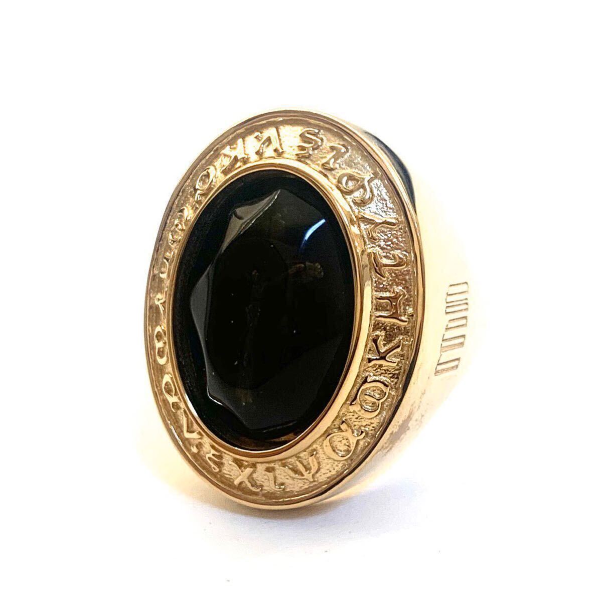 MADARANINGEN マダラニンゲン『OVAL RING 18k gold plated BLACK MADARANINGEN マダラニンゲン『OVAL RING 18k gold plated BLACK