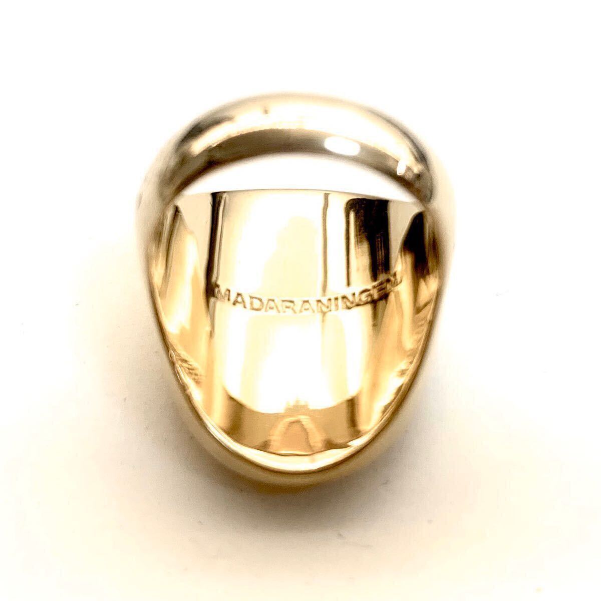 MADARANINGEN マダラニンゲン『OVAL RING 18k gold plated BLACK MADARANINGEN マダラニンゲン『OVAL RING 18k gold plated BLACK