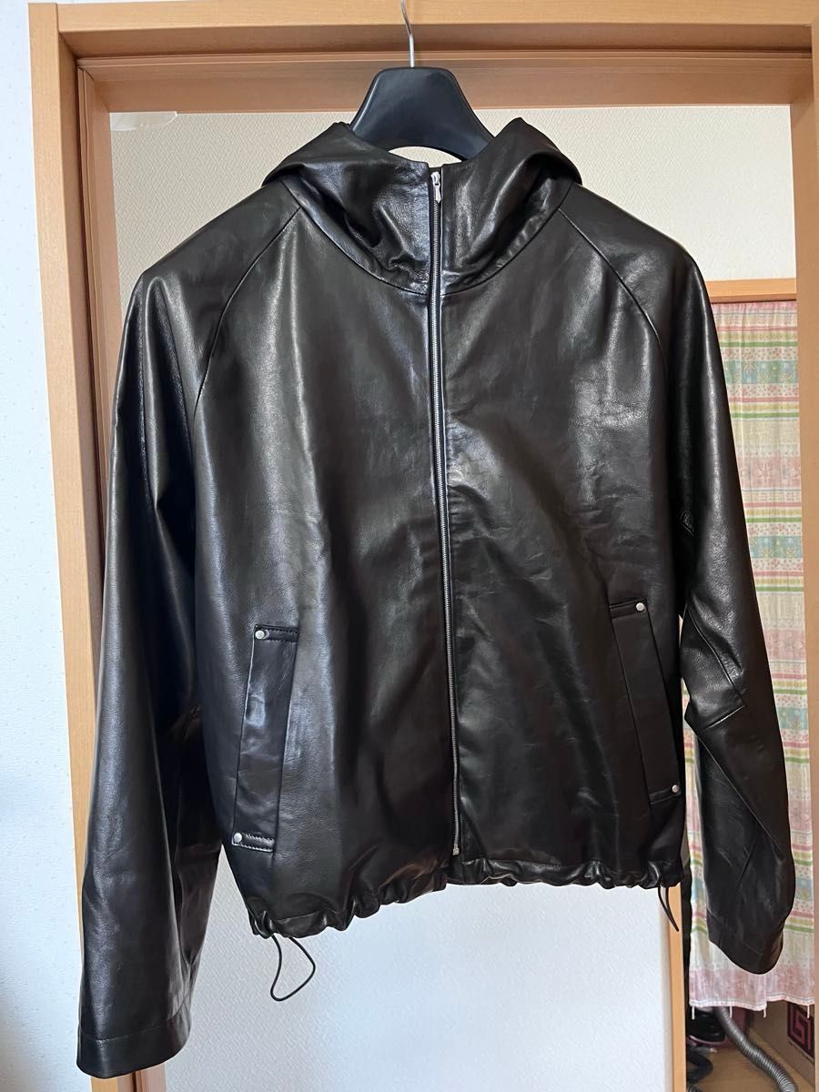 stein LEATHER HOODED SHORT JACKET 24SS|Yahoo!フリマ(旧 stein LEATHER HOODED SHORT JACKET 24SS|Yahoo!フリマ(旧