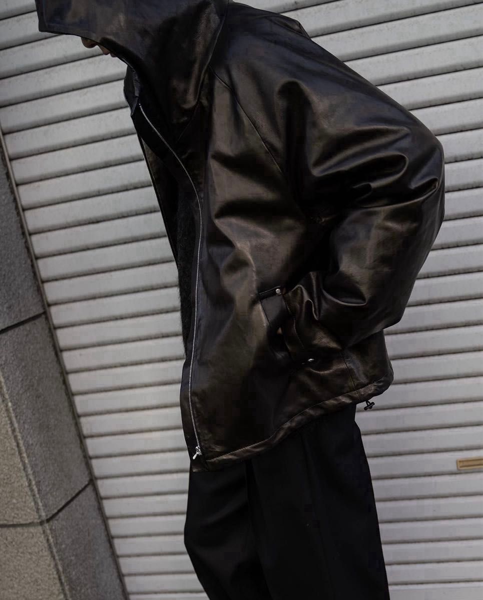 stein LEATHER HOODED SHORT JACKET 24SS|Yahoo!フリマ(旧 stein LEATHER HOODED SHORT JACKET 24SS|Yahoo!フリマ(旧