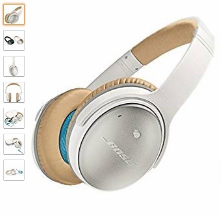 BOSE Bose QuietComfort 25 Acoustic Noise CANCER HEAD PHONES WHITE WORLD EDITION