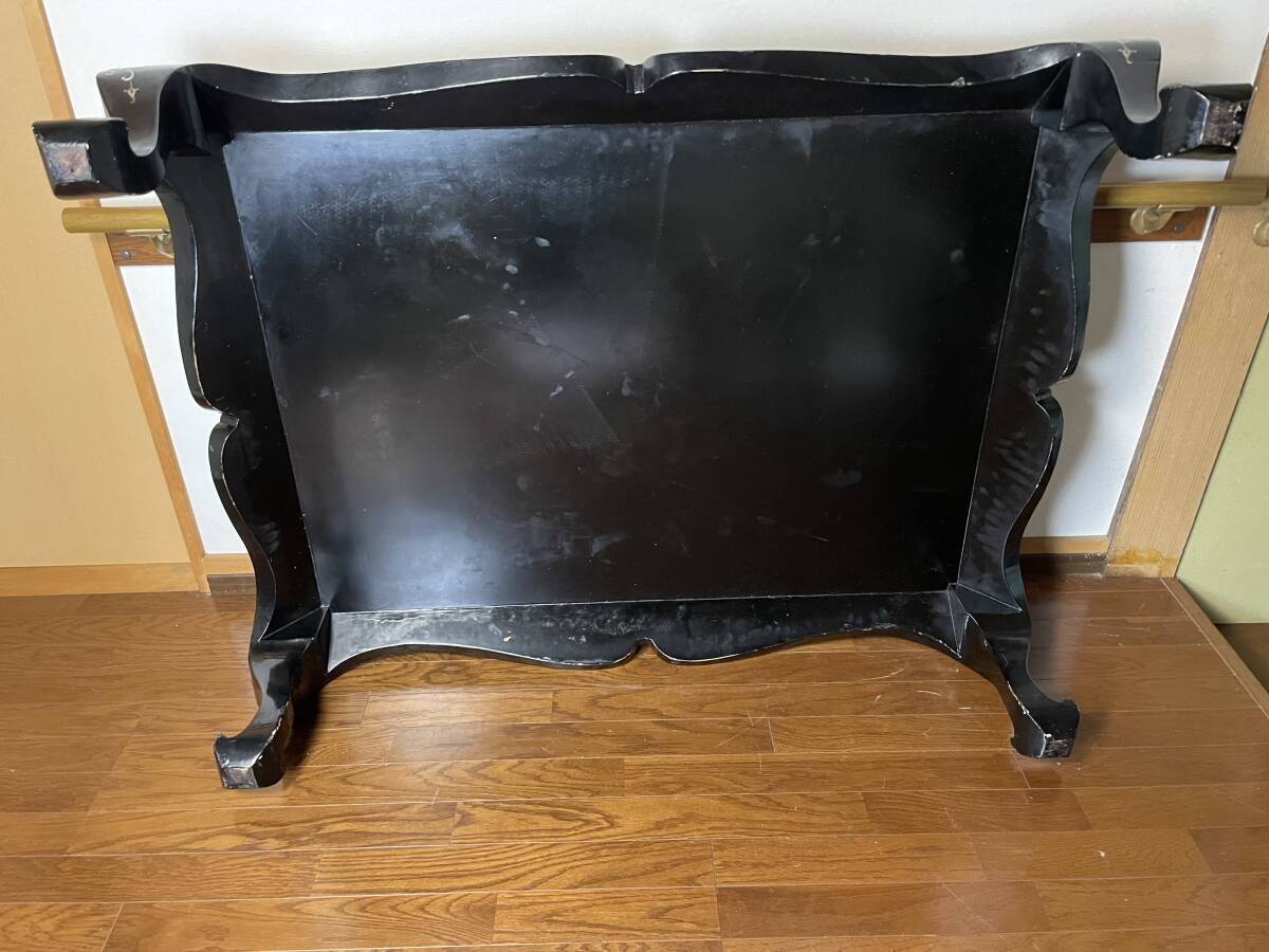 螺鈿細工 座卓 テーブル 福寿文字 猫脚 鳳凰 天板120cm×91cm 螺鈿細工 座卓 テーブル 福寿文字 猫脚 鳳凰 天板120cm×91cm