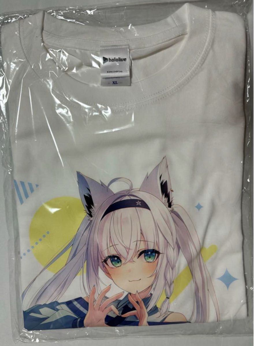 ホロライブ ローソン LAWSON Tシャツ 白上フブキ 新品未使用 ホロライブ ローソン LAWSON Tシャツ 白上フブキ 新品未使用