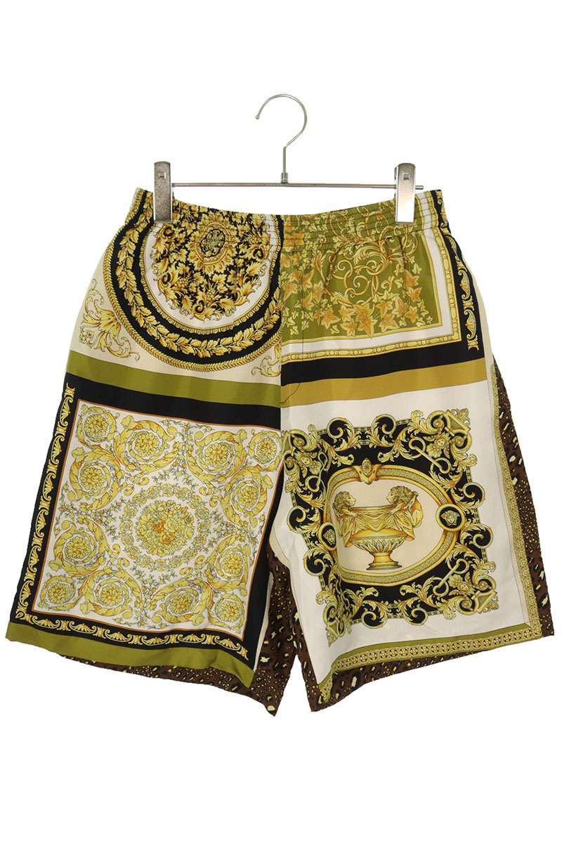 ヴェルサーチェ Versace A86432 サイズ:44 総柄シルクハーフパンツ 中古 SB01