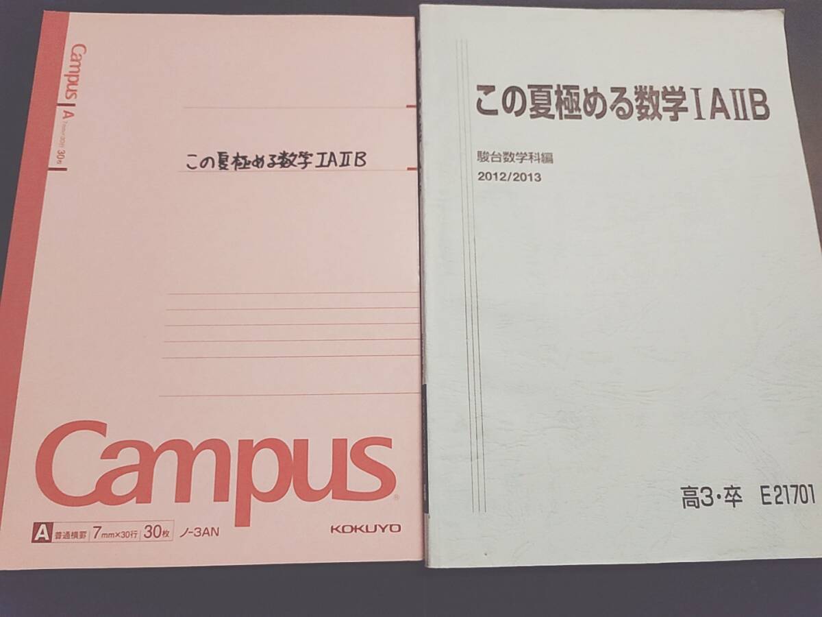 駿台 清史弘先生オリジナル講座 この夏極める数学ⅠAⅡB 駿台 清史弘先生オリジナル講座 この夏極める数学ⅠAⅡB