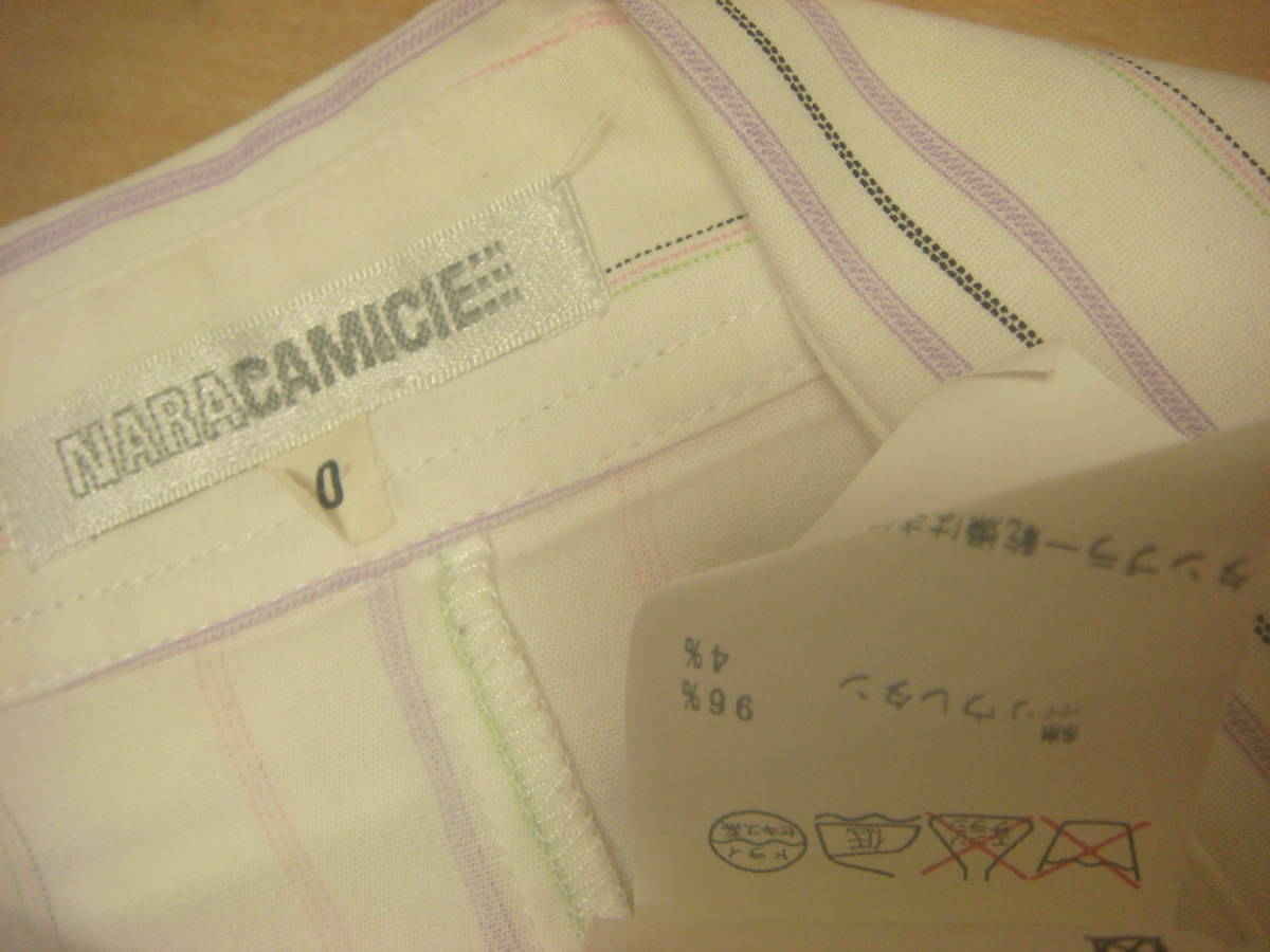  Nara Camicie полоса рисунок kashu прохладный . лента имеется блуза прекрасный товар белый 0