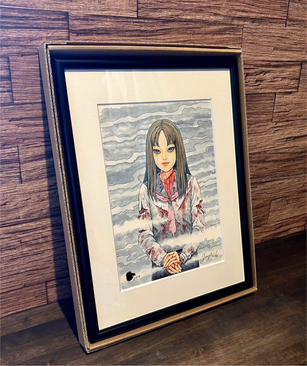 未使用品 伊藤潤二 直筆サイン入り複製原画 富江 シリアル 未使用品 伊藤潤二 直筆サイン入り複製原画 富江 シリアル