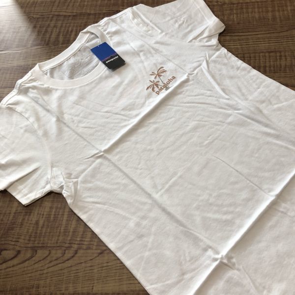 送料無料・ホノルル限定・新品◆パタゴニア◆パタロハ Tシャツ W's Pataloha Sign Cotton T-shirt デッドストック made in USA サーフィン_画像2
