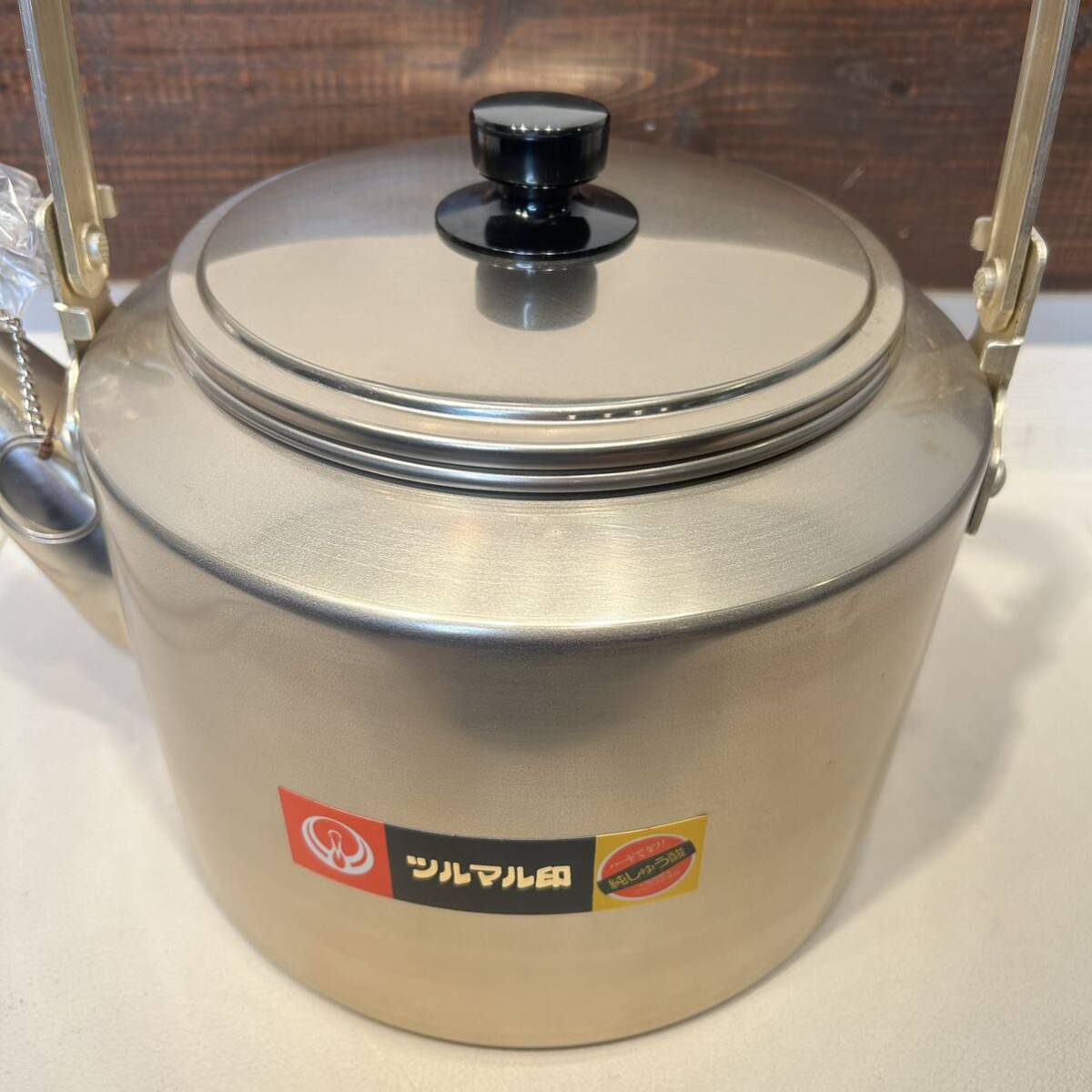 未使用 ツルマル印 やかん ケトル 8L 純しゅう酸 大容量 昭和 未使用 ツルマル印 やかん ケトル 8L 純しゅう酸 大容量 昭和
