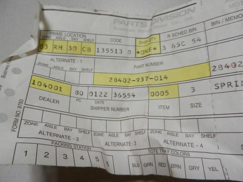 NOS Honda Spring 1973-1985 ATC70 28402-937-014 海外 即決