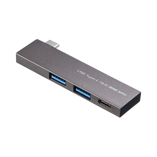  Sanwa Supply USB Type-C 3 port slim hub USB-3TCH22SN /l