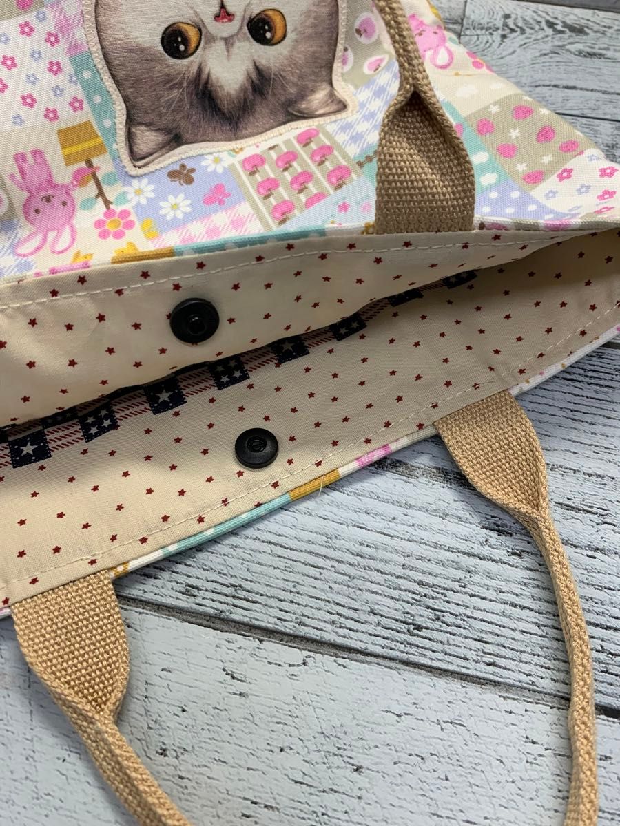 手作り》可愛いトートバッグ エクボバッグ ハンドメイド コヤン 手作り》可愛いトートバッグ エクボバッグ ハンドメイド コヤン
