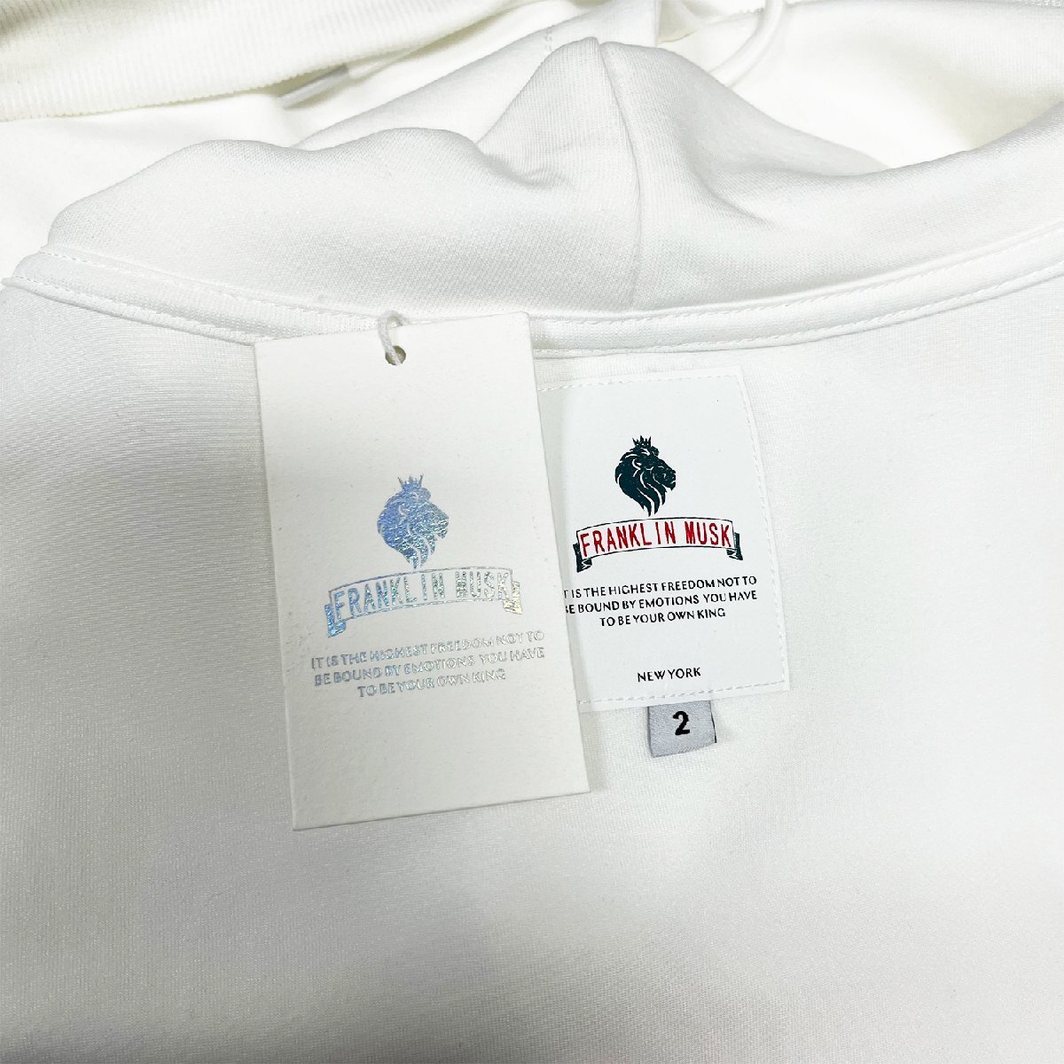  high class Parker regular price 4 ten thousand FRANKLIN MUSK* America * New York departure cotton 100% ventilation simple soft print sweatshirt leisure size 4