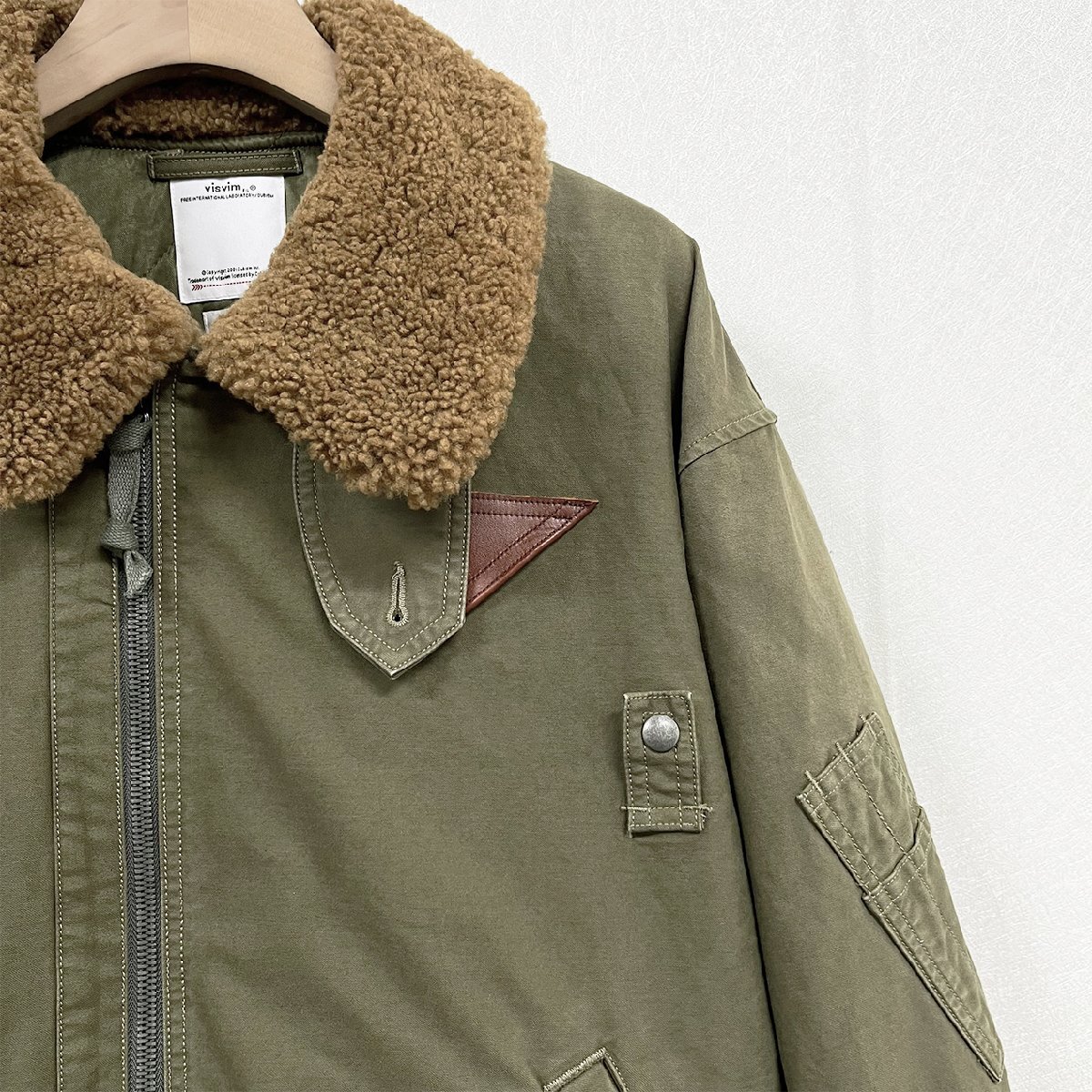 参考定価28万円 VISVIM ビズビム 22AW MONROE JKT モンロー フライトジャケット カーキ ヴィンテージ ミリタリー 0122205013014 サイズ4