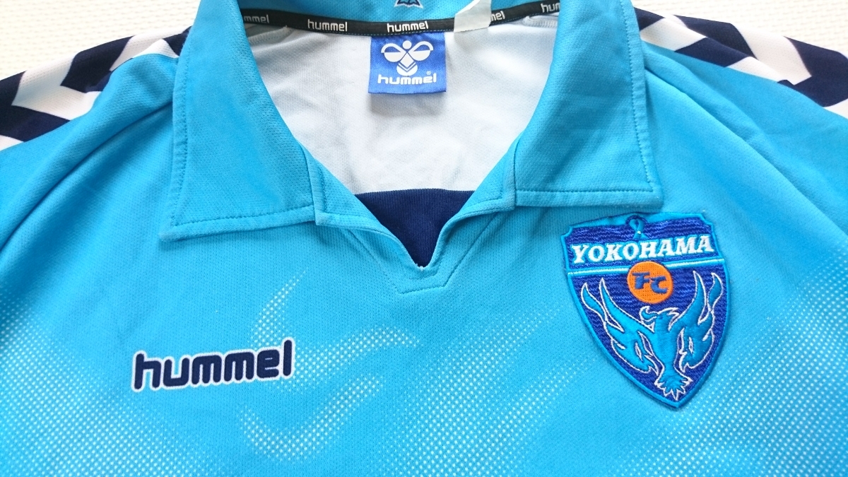 横浜FC YOKOHAMA F.C. 実使用？ 長袖 ユニフォーム hummel ヒュンメル 26番 Jリーグ_画像3