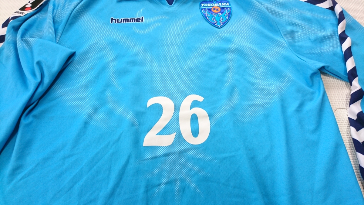 横浜FC YOKOHAMA F.C. 実使用？ 長袖 ユニフォーム hummel ヒュンメル 26番 Jリーグ_画像6