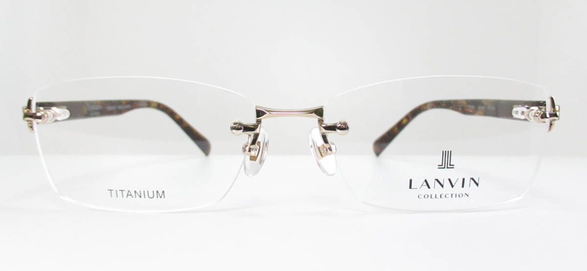 LANVIN オハルフレムメカネ LNV622SA 221 フチなし LANVIN ランバン 紳士メガネフレーム VLC067J カラー