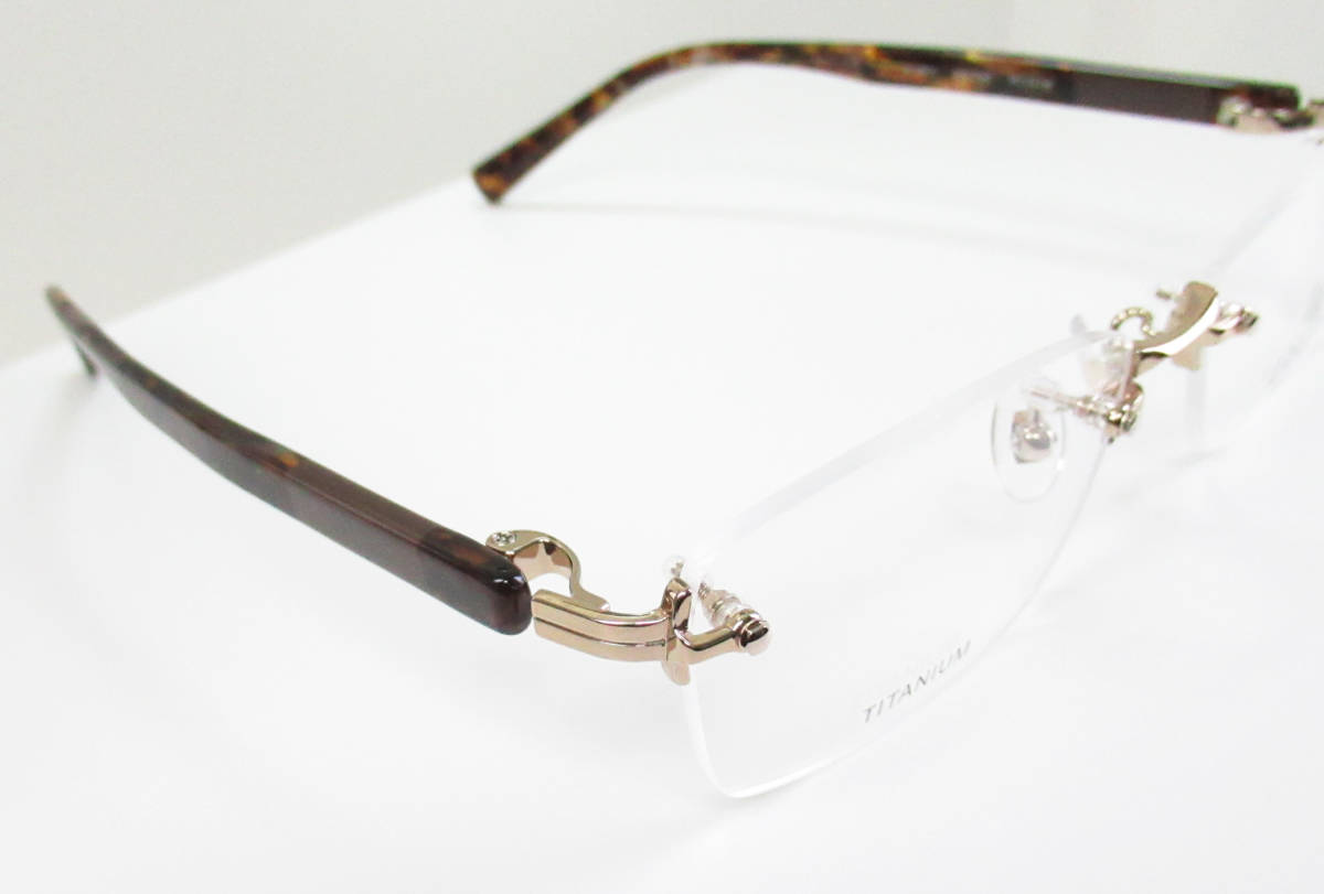 LANVIN スクエアフレムメカネ LNV2647 234 フチなし LANVIN ランバン 紳士メガネフレーム VLC067J カラー