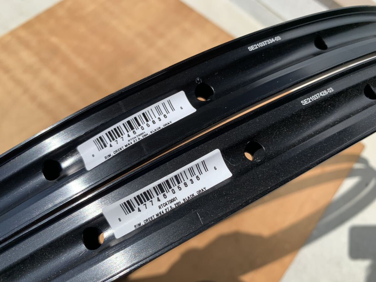残1 送料込 新品未使用 Stan's No Tubes Crest MK4 27 5 28H 2本 残1 送料込 新品未使用 Stan's No Tubes Crest MK4 27 5 28H 2本