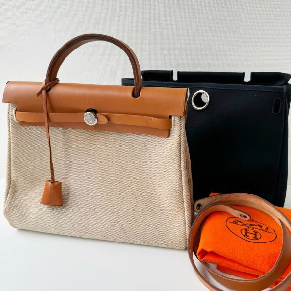 ◆ エルメス HERMES エールバッグ PM □E刻印 2way ハンドバッグ 替えバッグ付き 保存袋付き ショルダーバッグ レディース かばん