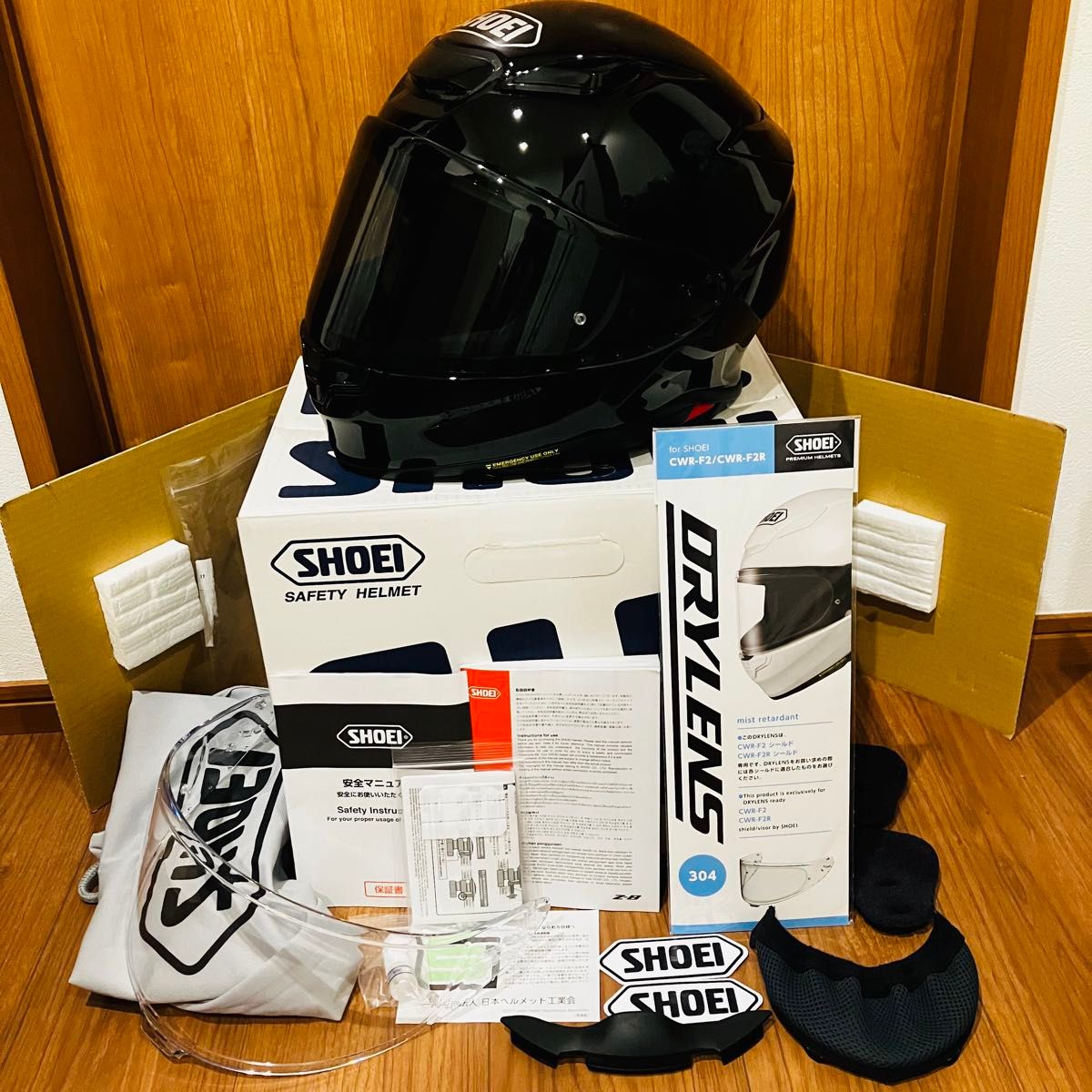 値下げ 美品 SHOEI Z-8 純正スモークシールド装着 付属品 外箱 値下げ 美品 SHOEI Z-8 純正スモークシールド装着 付属品 外箱