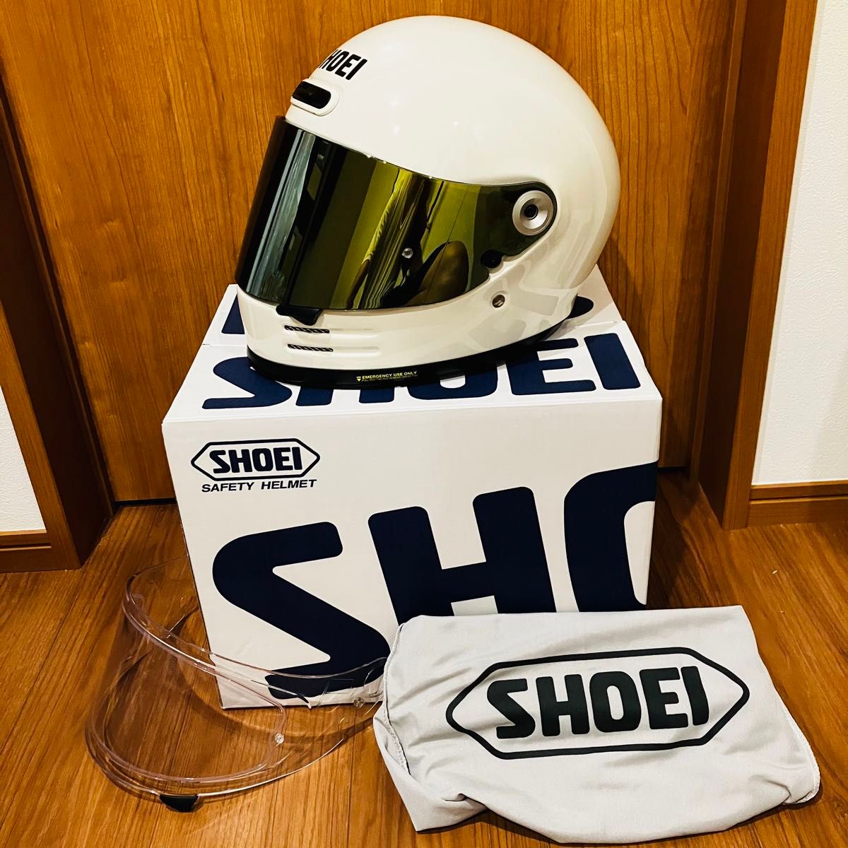 値下げ 美品 SHOEI グラムスター ゴールドミラー&クリア 値下げ 美品 SHOEI グラムスター ゴールドミラー&クリア