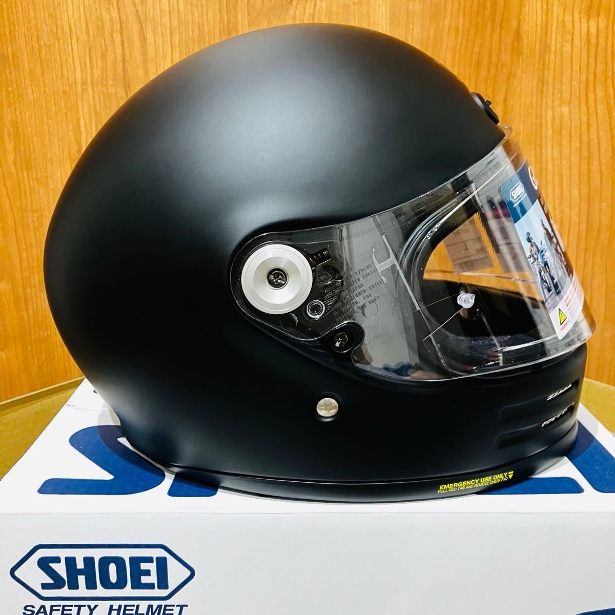 未使用に近い SHOEI グラムスター マットブラック Lサイズ 外箱 未使用に近い SHOEI グラムスター マットブラック Lサイズ 外箱