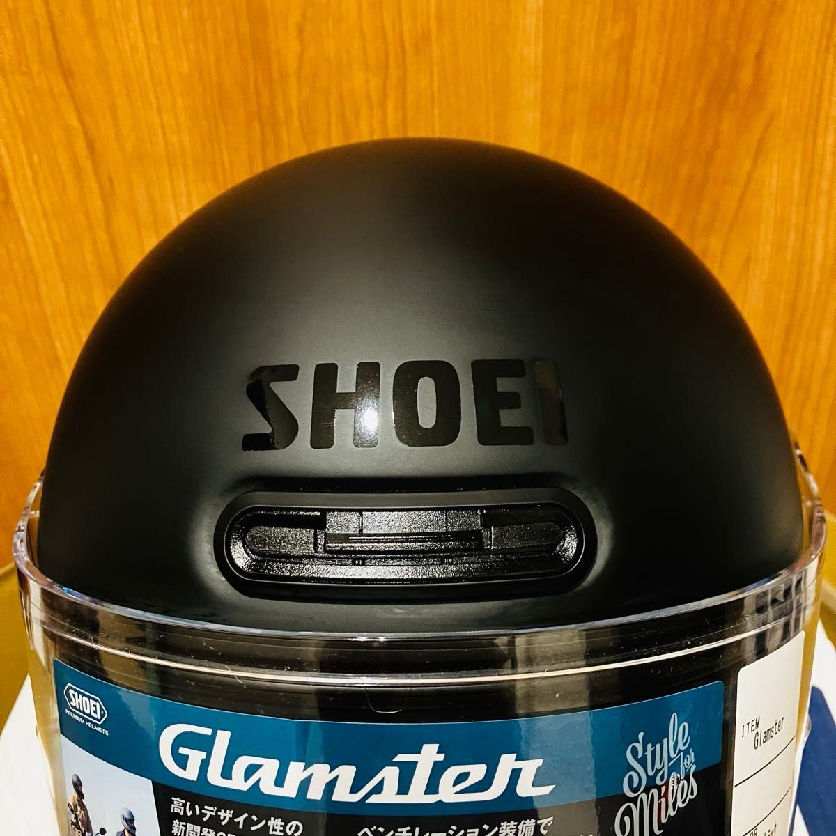 未使用に近い SHOEI グラムスター マットブラック Lサイズ 外箱 未使用に近い SHOEI グラムスター マットブラック Lサイズ 外箱