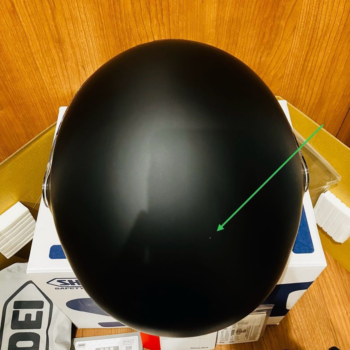 未使用に近い SHOEI グラムスター マットブラック Lサイズ 外箱 未使用に近い SHOEI グラムスター マットブラック Lサイズ 外箱