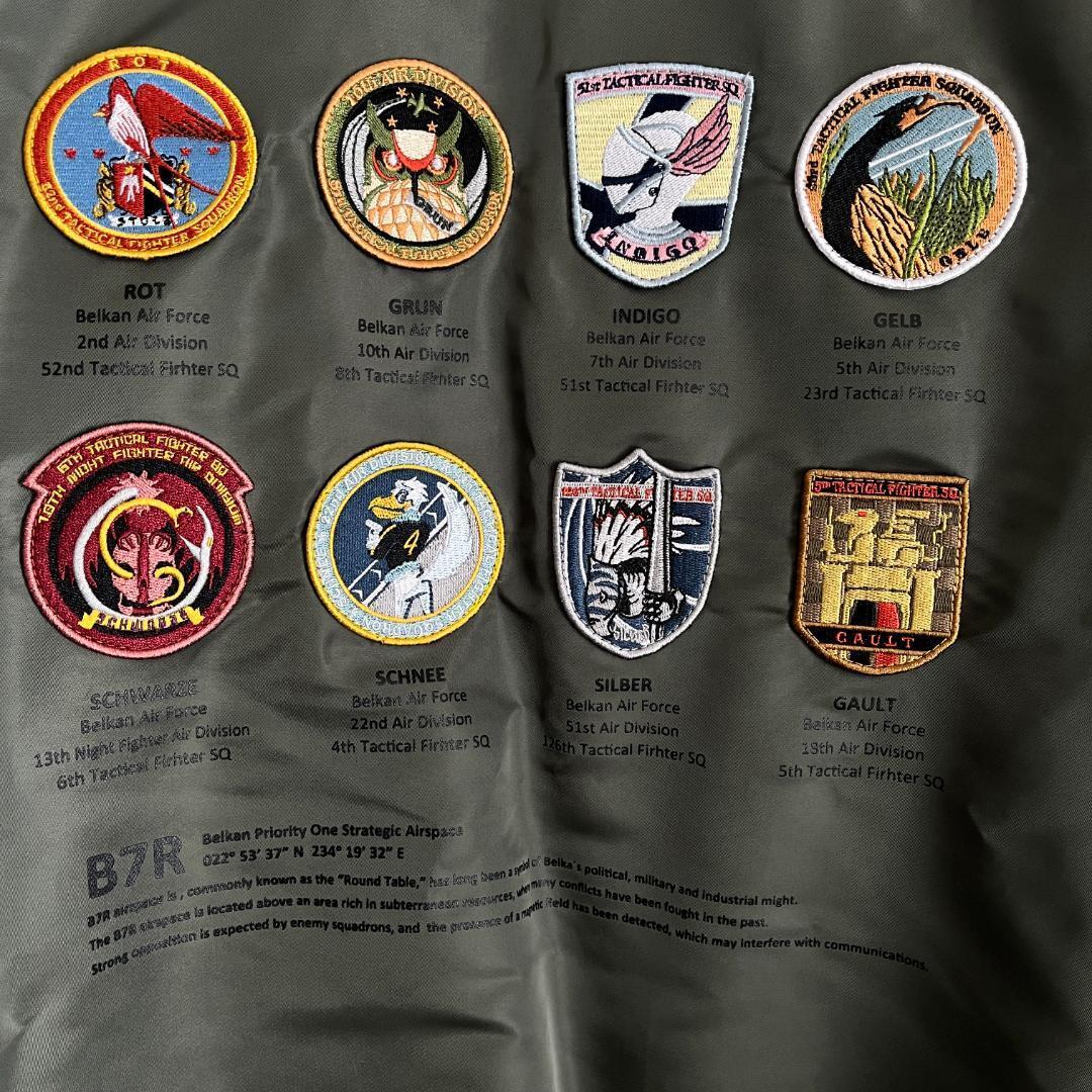新品タグ付き M ALPHA INDUSTRIES×ACECOMBAT「MA-1 BELKAN AIR 新品タグ付き M ALPHA INDUSTRIES×ACECOMBAT「MA-1 BELKAN AIR