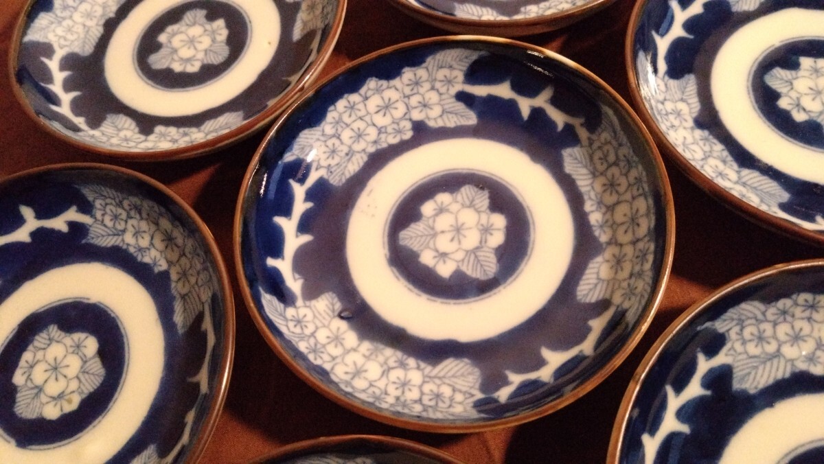  old Imari Imari blue and white ceramics legume plate pastry plate delivery .. map 7 customer 