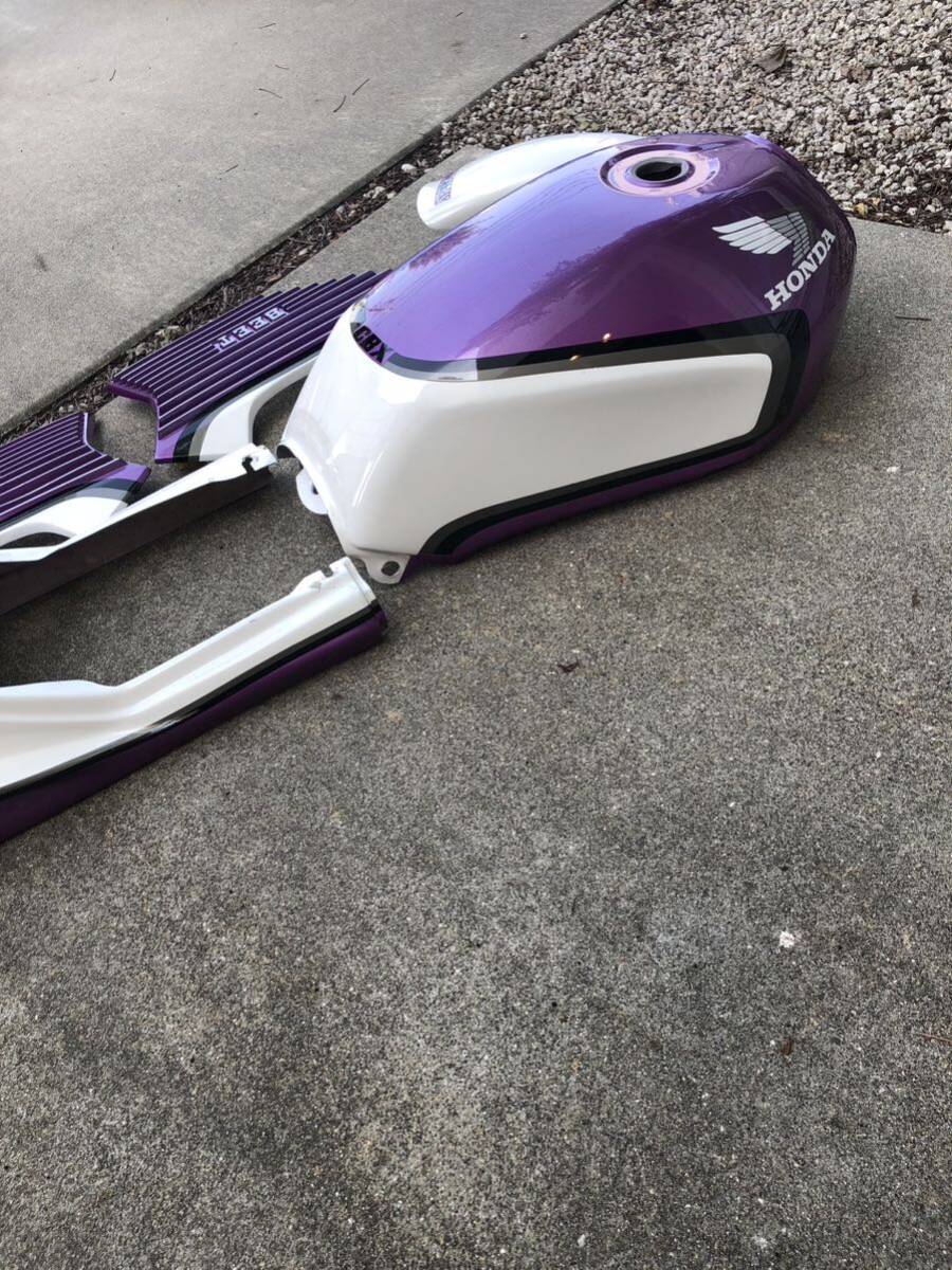 CBX400F 紫白 2型カラー 外装セット 外装一式 純正色替え BEET CBX400F 紫白 2型カラー 外装セット 外装一式 純正色替え BEET