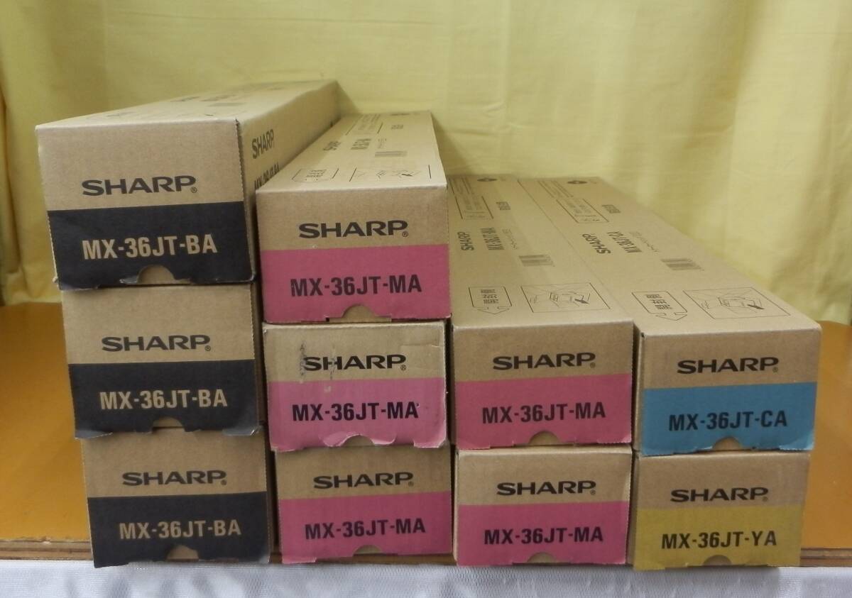 ☆3373 SHARP シャープ 純正トナー MX-36JT BA MA CA YA 10本セット 新品未使用品